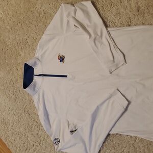 Rhoback Kansas Jayhawks Quarter Zip Pullover Mens Size Small